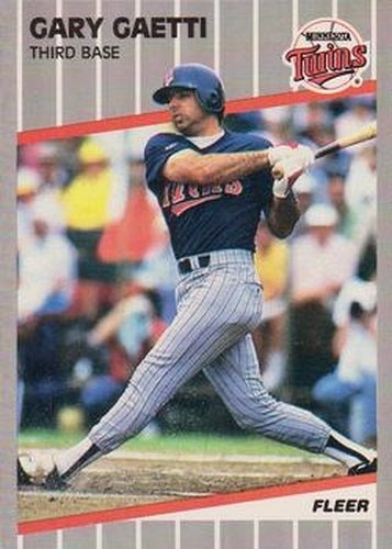 #110 Gary Gaetti - Minnesota Twins - 1989 Fleer Baseball