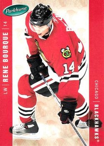 #110 Rene Bourque - Chicago Blackhawks - 2005-06 Parkhurst Hockey