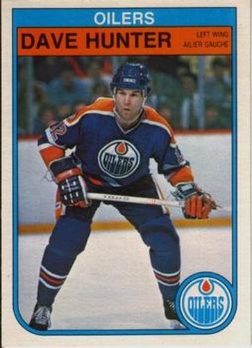 #110 Dave Hunter - Edmonton Oilers - 1982-83 O-Pee-Chee Hockey