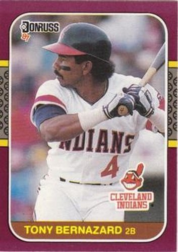 #110 Tony Bernazard - Cleveland Indians - 1987 Donruss Opening Day Baseball