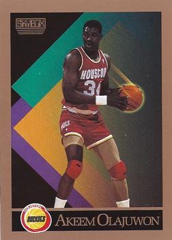 #110 Akeem Olajuwon - Houston Rockets - 1990-91 SkyBox Basketball