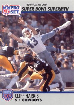 #110 Cliff Harris - Dallas Cowboys - 1990-91 Pro Set Super Bowl XXV Silver Anniversary Football