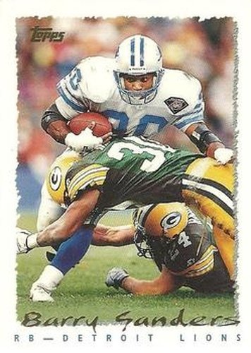 #110 Barry Sanders - Detroit Lions - 1995 Topps Football