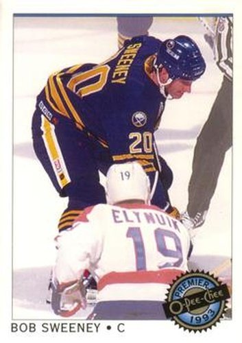 #110 Bob Sweeney - Buffalo Sabres - 1992-93 O-Pee-Chee Premier Hockey