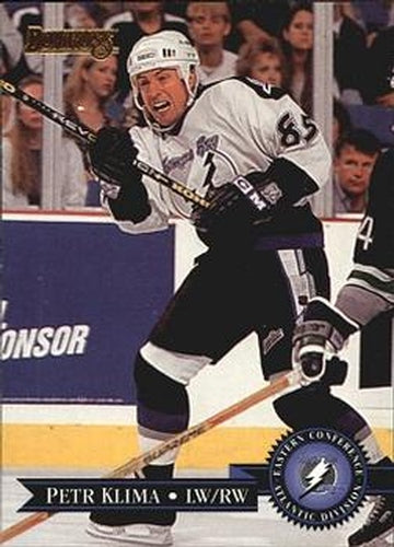 #110 Petr Klima - Tampa Bay Lightning - 1995-96 Donruss Hockey
