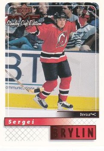 #110 Sergei Brylin - New Jersey Devils - 1999-00 Upper Deck MVP Stanley Cup Edition Hockey