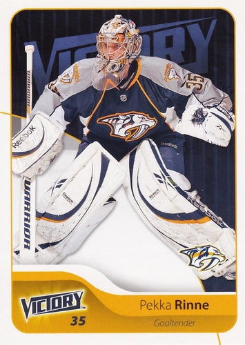 #110 Pekka Rinne - Nashville Predators - 2011-12 Upper Deck Victory Hockey