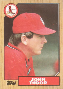 #110 John Tudor - St. Louis Cardinals - 1987 Topps Baseball