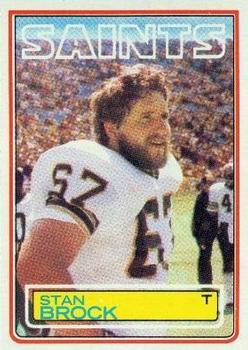 #110 Stan Brock - New Orleans Saints - 1983 Topps Football