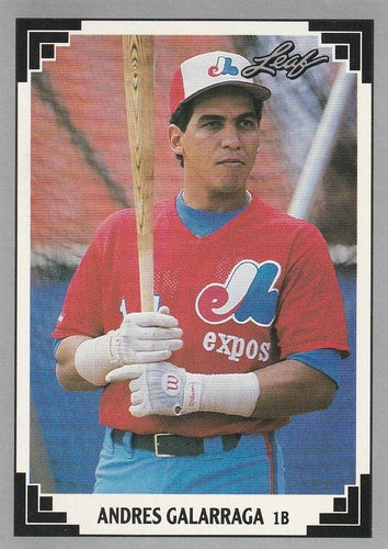#110 Andres Galarraga - Montreal Expos - 1991 Leaf Baseball