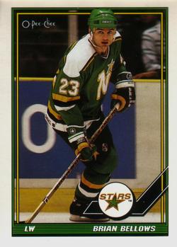 #110 Brian Bellows - Minnesota North Stars - 1991-92 O-Pee-Chee Hockey