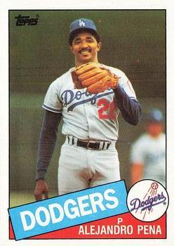 #110 Alejandro Pena - Los Angeles Dodgers - 1985 Topps Baseball