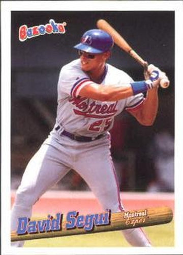 #110 David Segui - Montreal Expos - 1996 Bazooka Baseball