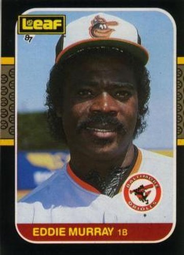 #110 Eddie Murray - Baltimore Orioles - 1987 Leaf Baseball