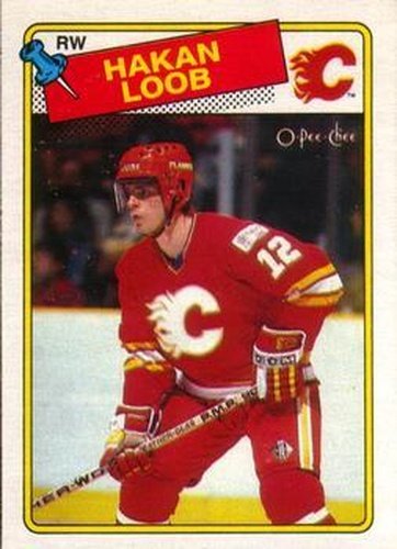 #110 Hakan Loob - Calgary Flames - 1988-89 O-Pee-Chee Hockey