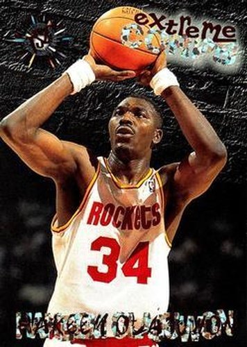 #110 Hakeem Olajuwon - Houston Rockets - 1995-96 Stadium Club Basketball