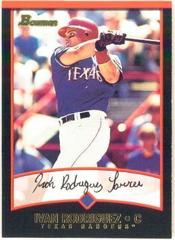 #110 Ivan Rodriguez - Texas Rangers - 2001 Bowman Baseball
