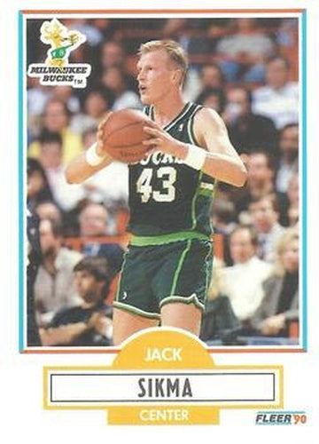 #110 Jack Sikma - Milwaukee Bucks - 1990-91 Fleer Basketball