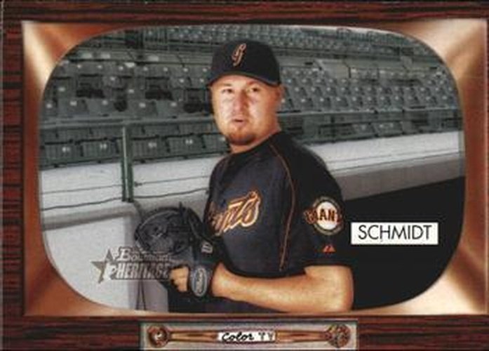 #110 Jason Schmidt - San Francisco Giants - 2004 Bowman Heritage Baseball