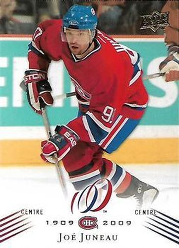 #110 Joe Juneau - Montreal Canadiens - 2008-09 Upper Deck Montreal Canadiens Centennial Hockey