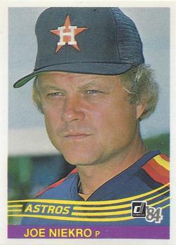 #110 Joe Niekro - Houston Astros - 1984 Donruss Baseball