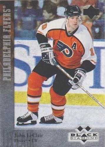 #110 John LeClair - Philadelphia Flyers - 1996-97 Upper Deck Black Diamond Hockey