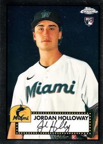#110 Jordan Holloway - Miami Marlins - 2021 Topps Chrome Platinum Anniversary Baseball