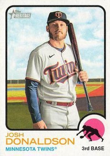 #110 Josh Donaldson - Minnesota Twins - 2022 Topps Heritage Baseball