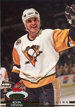 #110 Kevin Stevens - Pittsburgh Penguins - 1992-93 Stadium Club Hockey