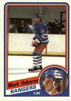 #110 Mark Osborne - New York Rangers - 1984-85 Topps Hockey