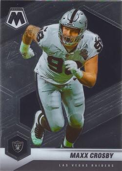 #110 Maxx Crosby - Las Vegas Raiders - 2021 Panini Mosaic Football