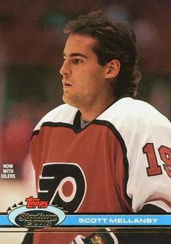 #110 Scott Mellanby - Edmonton Oilers - 1991-92 Stadium Club Hockey