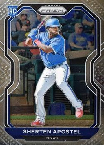 #110 Sherten Apostel - Texas Rangers - 2021 Panini Prizm Baseball
