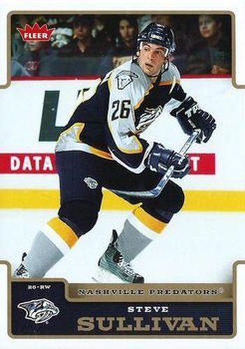 #110 Steve Sullivan - Nashville Predators - 2006-07 Fleer Hockey