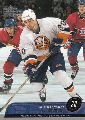 #110 Steve Webb - New York Islanders - 2002-03 Upper Deck Hockey