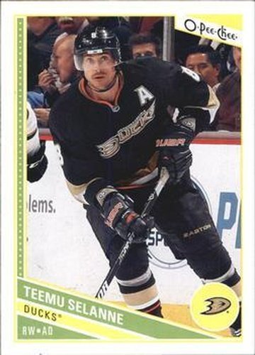 #110 Teemu Selanne - Anaheim Ducks - 2013-14 O-Pee-Chee Hockey