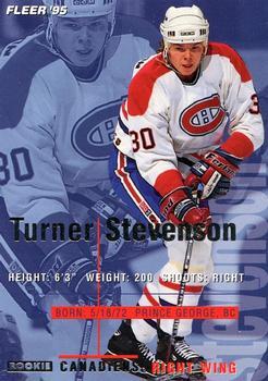 #110 Turner Stevenson - Montreal Canadiens - 1994-95 Fleer Hockey