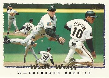 #110 Walt Weiss - Colorado Rockies - 1995 Topps Baseball