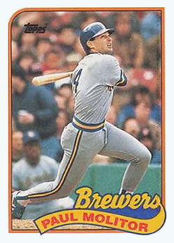 #110 Paul Molitor - Milwaukee Brewers - 1989 Topps Baseball