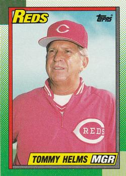 #110 Tommy Helms - Cincinnati Reds - 1990 Topps Baseball