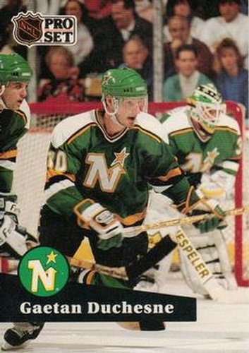 #110 Gaetan Duchesne - 1991-92 Pro Set Hockey