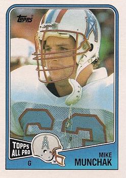 #110 Mike Munchak - Houston Oilers - 1988 Topps Football
