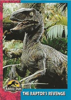 #110 The Raptor's Revenge - 1993 Topps Jurassic Park