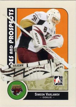 #110 Simeon Varlamov - Hershey Bears - 2008-09 In The Game Heroes and Prospects Hockey