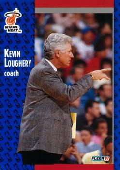 #110 Kevin Loughery - Miami Heat - 1991-92 Fleer Basketball