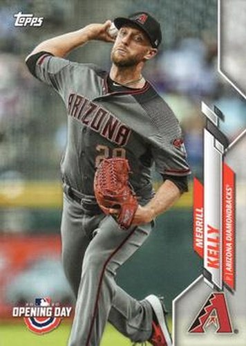 #110 Merrill Kelly - Arizona Diamondbacks - 2020 Topps Opening Day Baseball