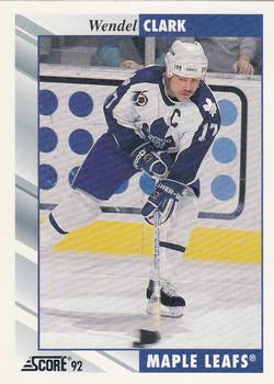 #110 Wendel Clark - Toronto Maple Leafs - 1992-93 Score USA Hockey