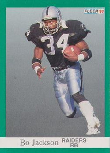 #110 Bo Jackson - Los Angeles Raiders - 1991 Fleer Football