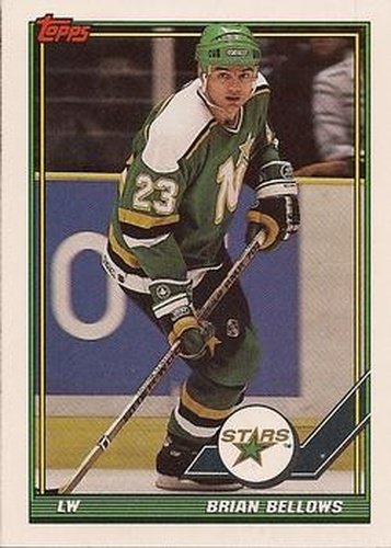 #110 Brian Bellows - Minnesota North Stars - 1991-92 Topps Hockey