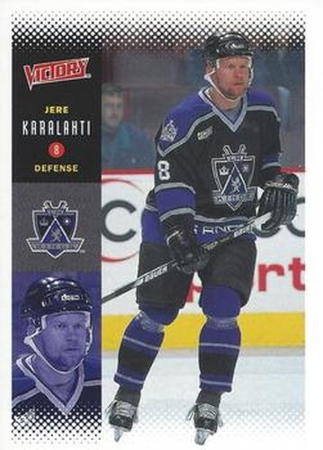 #110 Jere Karalahti - Los Angeles Kings - 2000-01 Upper Deck Victory Hockey